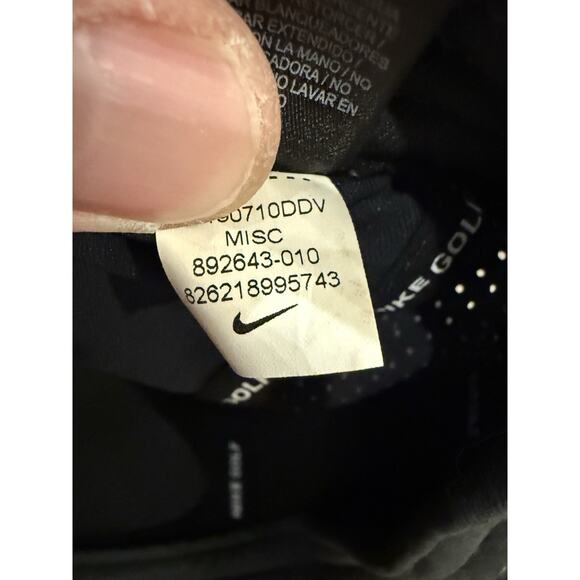 Nike Golf Pro Dri-Fit Mens Black Adjustable SnapBack Hat Baseball Cap 892643-010 - Picture 10 of 10